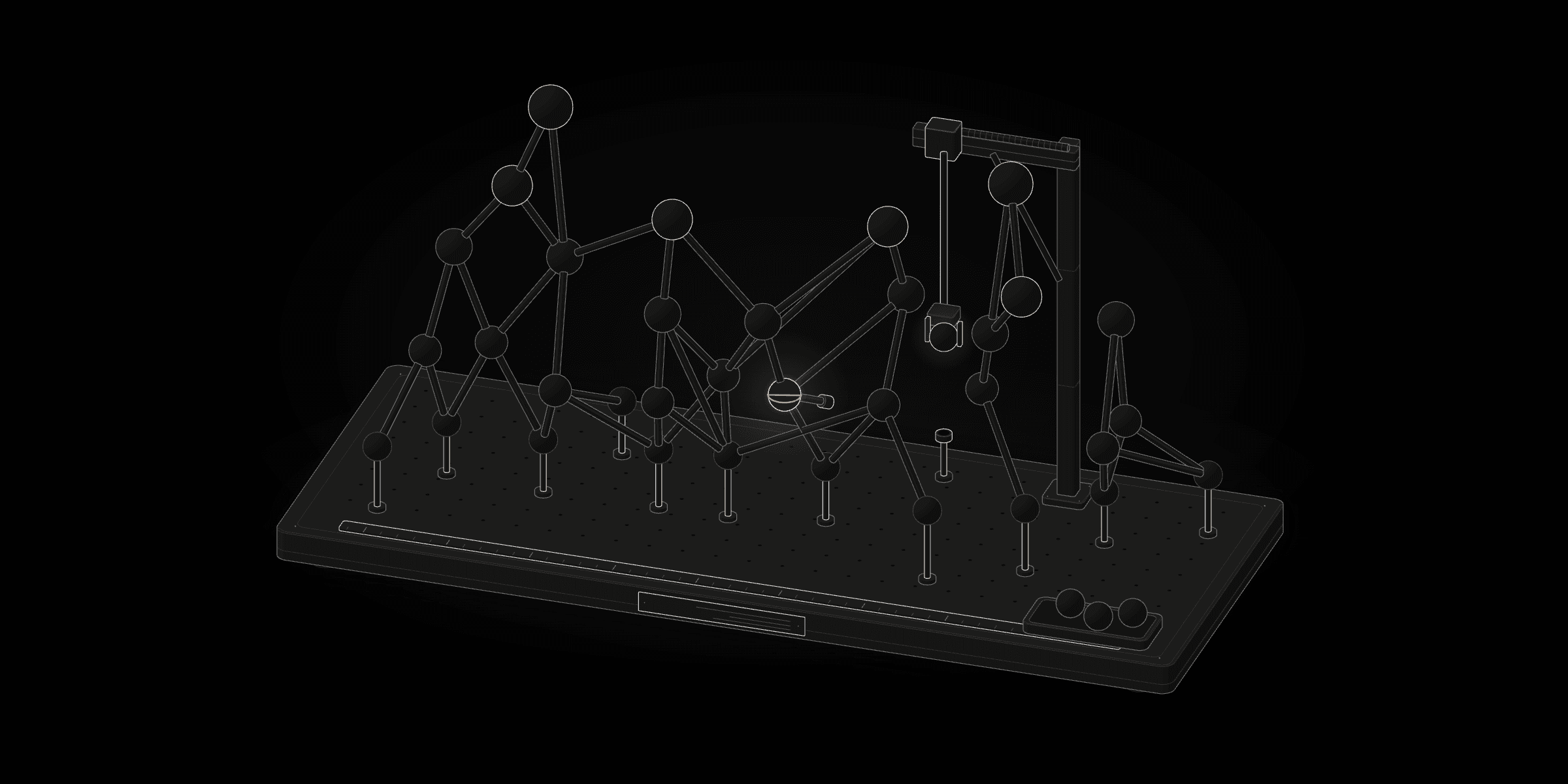 A piece of art showing a graph invoking graph-like feelings